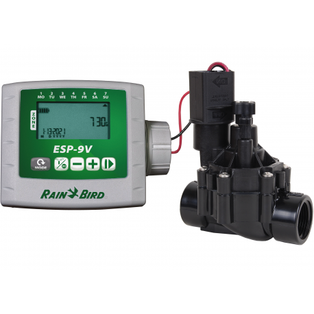 Kit Rain Bird ESP 9V 1 zona + Electrovana 9V 100 DV 1" FI 9V Rain Bird